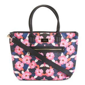Trina Turk Convertible Floral Tote With Detachable Shoulder Strap NWT